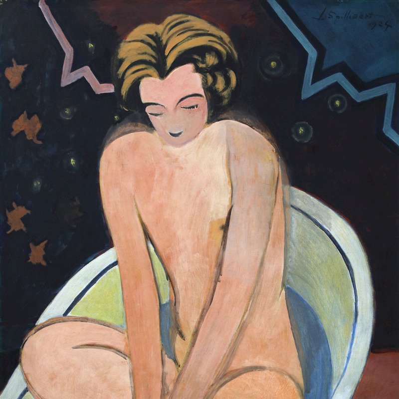 L&eacute;on Spilliaert - Emmy au bain 